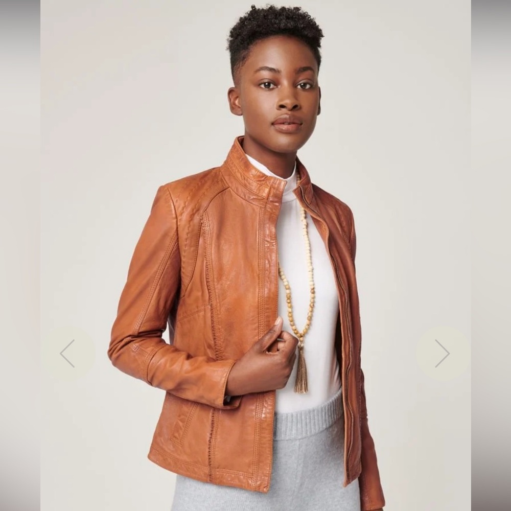 Azura Ladies Leather Jacket Overland Sheepskin Co. 2XL